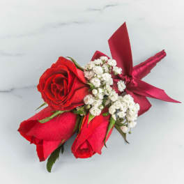 Red Rose Boutonnière by BloomNation™