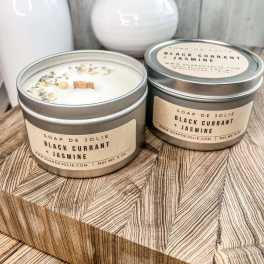 Black Currant & Jasmine Candle Tin (DB)