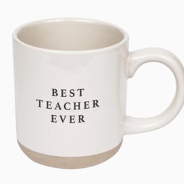 Best Teacher Ever Stoneware Coffee Mug