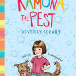 Book cover reading "Ramona the Pest" with a girl and dog illustration