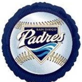 18" San Diego Padres Baseball Mylar