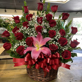 2 Dozen Basket/Wooden Box