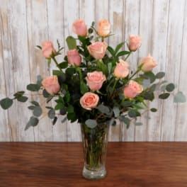 Dozen Pink Roses