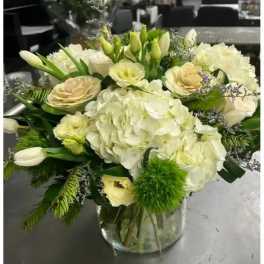 winter floral sympathy