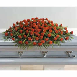 A life Well Lived Full Casket Spray