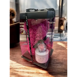 Charlotte Hot Pink Rose Bear