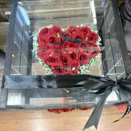 Heart Box With Roses