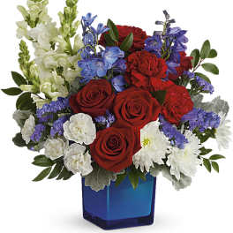 Red, White, & Blooms Bouquet