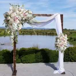 Soft pink and cream Arch