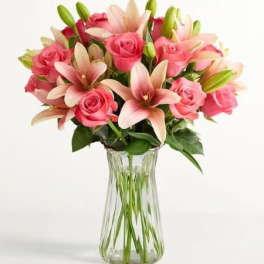 Pink Rose & Lily for Mother’s Day