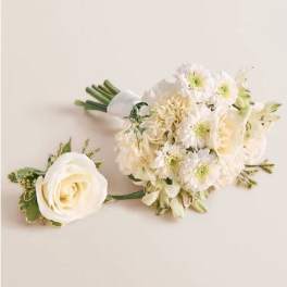 Prom Bouquet and Boutonniere