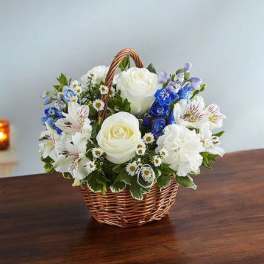 Peace, Prayers & Blessings Blue & White
