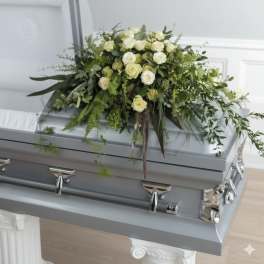 Yellow Full Flower Casket