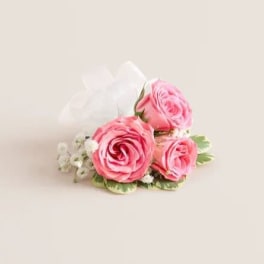 Pink Rose Flower Corsage