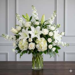 White Garden Vista Flower