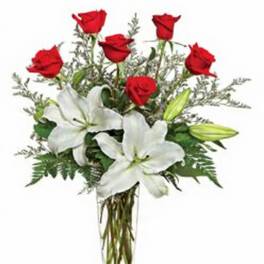Lilies and Roses flower