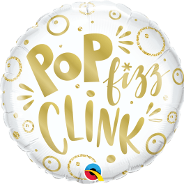 18" Pop, Clink, Fizz Mylar