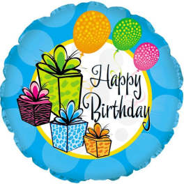 18" Gift Happy Birthday Mylar