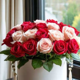 Blush & Passion Roses Box