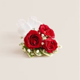 Red Rose Flower Corsage
