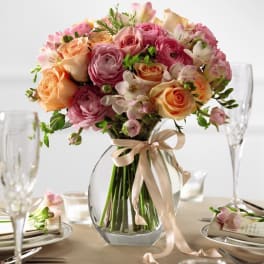 Peach Silk Arrangement