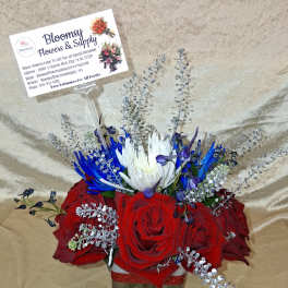 Patriot arrangement Red, White, Blue
