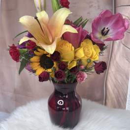 Sunset Garden Vase