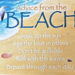Advice From The Beach Magnet