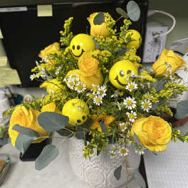 Smiling Get Well Arrangement