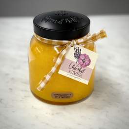 34 Oz Jar Candle - Sunflower and Driftwood