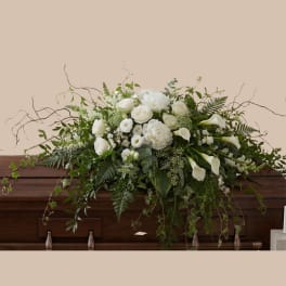 White Meadow Casket Spray 1