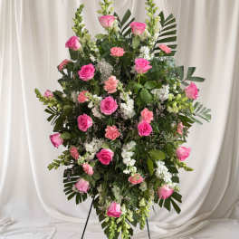 Eternal pink spray stand