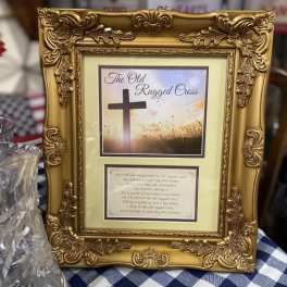 Old Rugged Cross Tabletop Picture