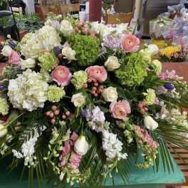 Enchanted Garden Casket Spray