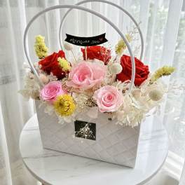 Preserved Flower Gift Basket #2