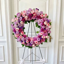 Lavender Grace - Sympathy Standing Wreath