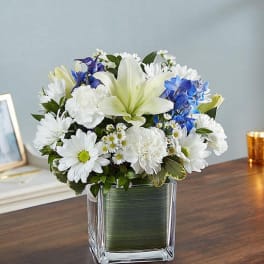 Healing Tears - Blue and White