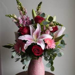 Roots of Mexico Pink Vase - Designers Choice
