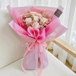 Pink Romance - Premium Everlasting Bouquet