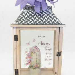 Always in my Thoughts Forever in my Heart Lighted Lantern