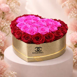 Eternal Love Preserved Rose Heart Box