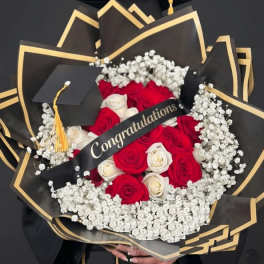 Congratulations Graduation WRAPPING BOUQUET