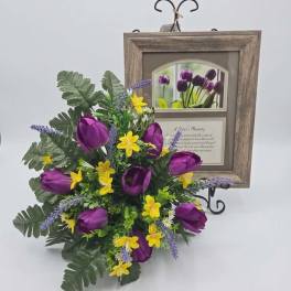 " A Sister's Memory" Print with Silk Arrangement