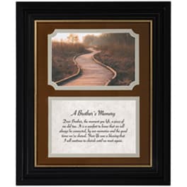 "Brother's Memory" Framed Prayer