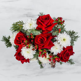 Frosty Love Bouquet in a Wrapped paper
