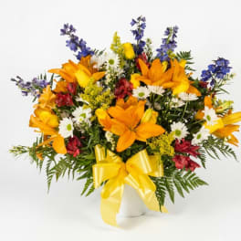 In Remembrance Sympathy Funeral Basket