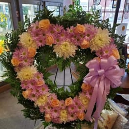 Forever in Our Heart Sympathy Standing Arrangement