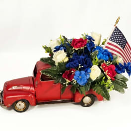 Patriotic Red, White & Blue Pickup