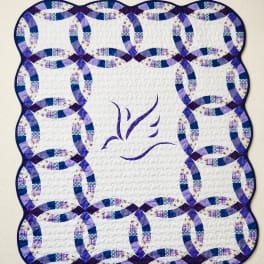 Shades of Purple Peace Rings Throw