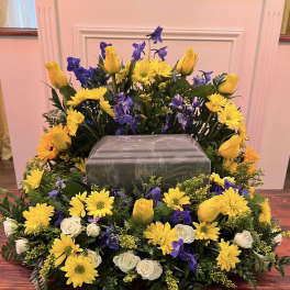 Sunlit Skies Urn Arrangement
